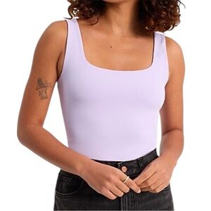 Express Body Contour High Compression Square Neck Tank